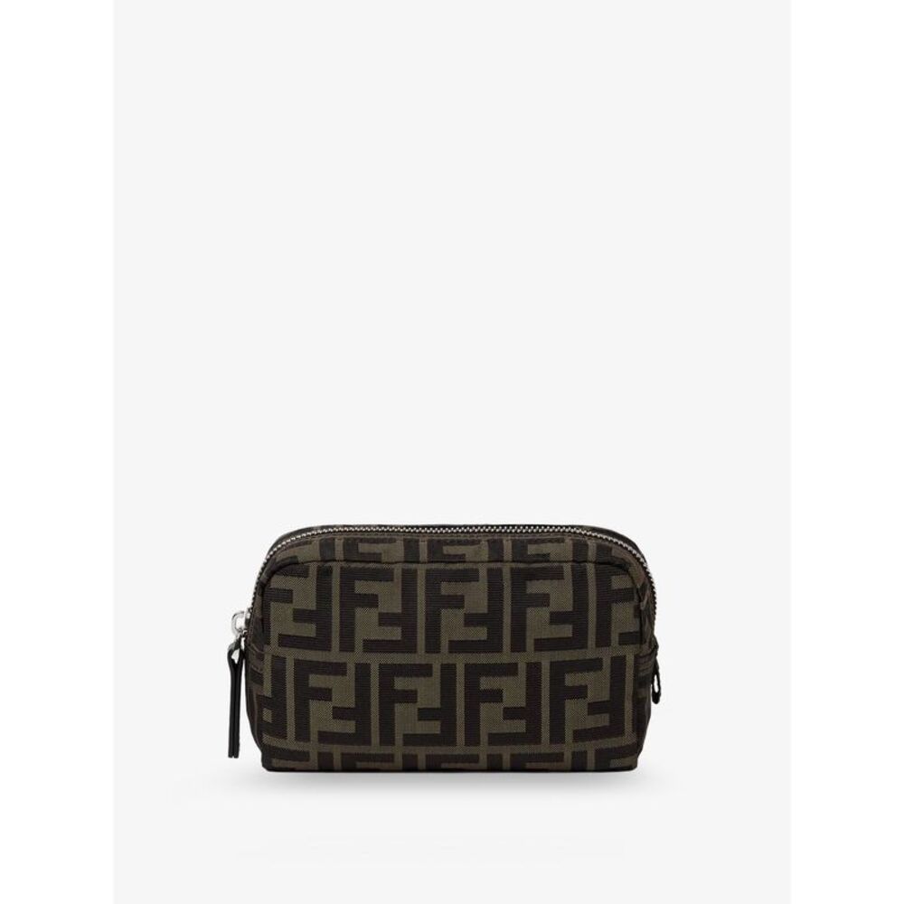 Fendi Men Ff Technical Fabric Clutch Bag